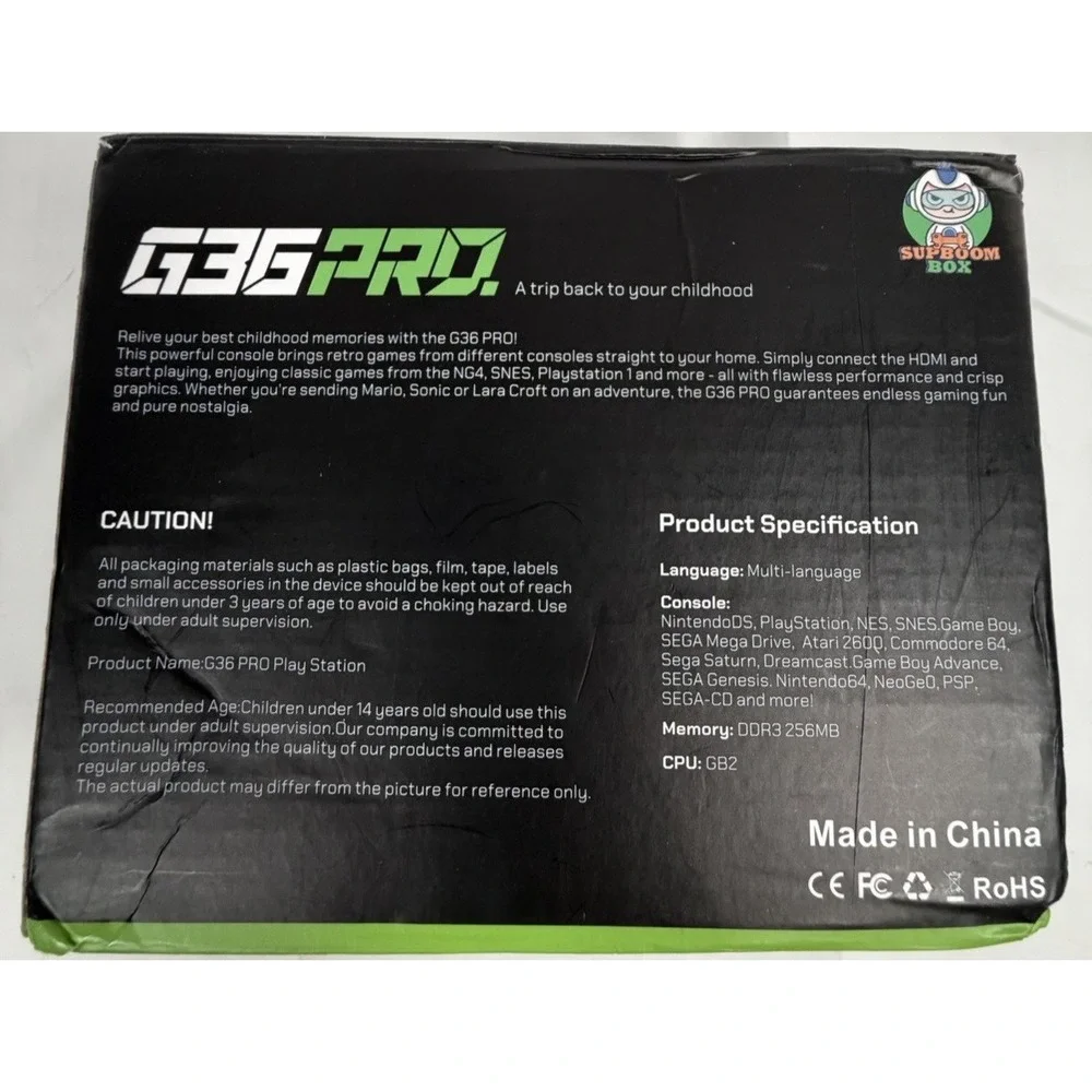 G36PRO,HDMI TV Video Game Stick Retro Gaming Console Wireless Controller 128GB